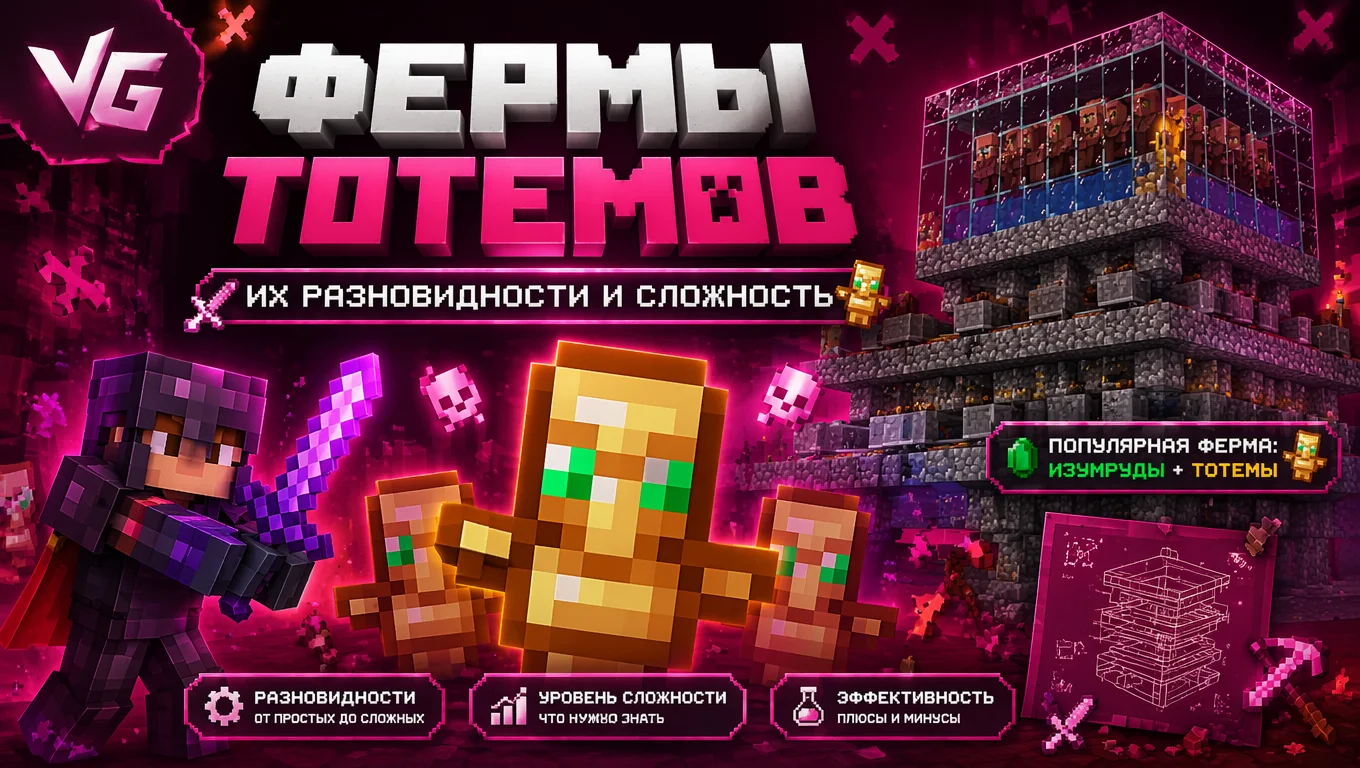 Фермы тотемов - разновидности и сложность