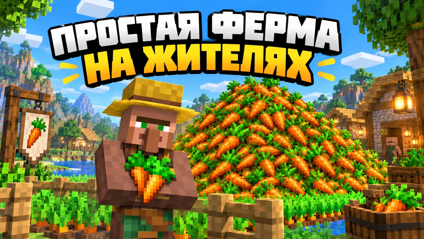 Простая ферма еды на жителях
