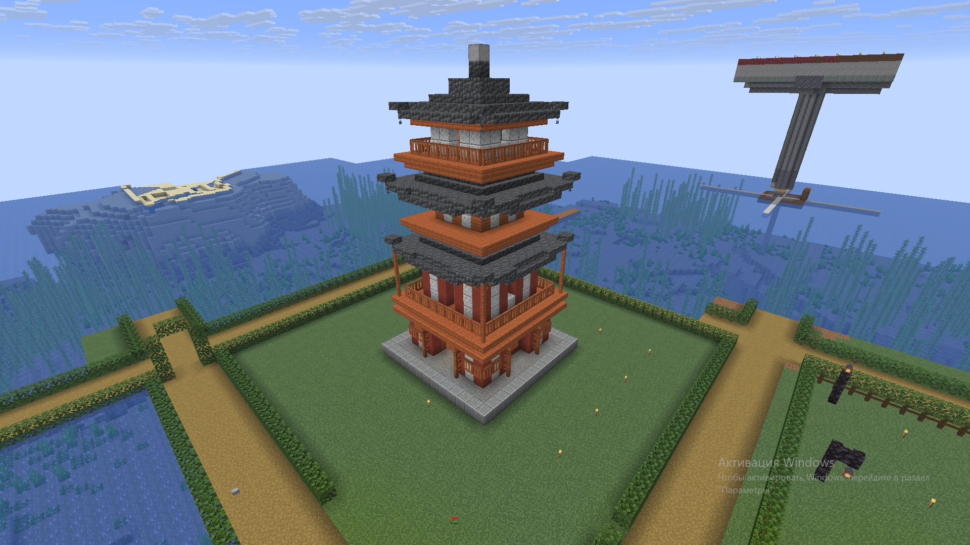 Скриншот Японская башня у океана