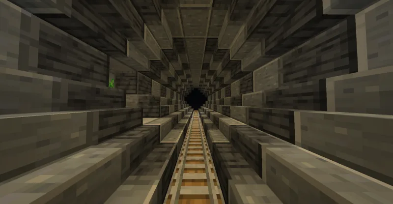 Дом в стиле Искажённого леса с бункером в Minecraft